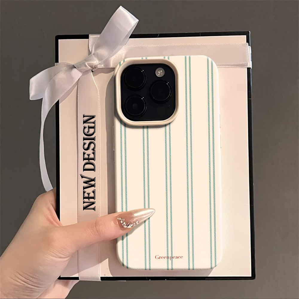 Phone Cases Pink - Pembe Çizgili Yazlık Telefon Kılıfı iPhone
