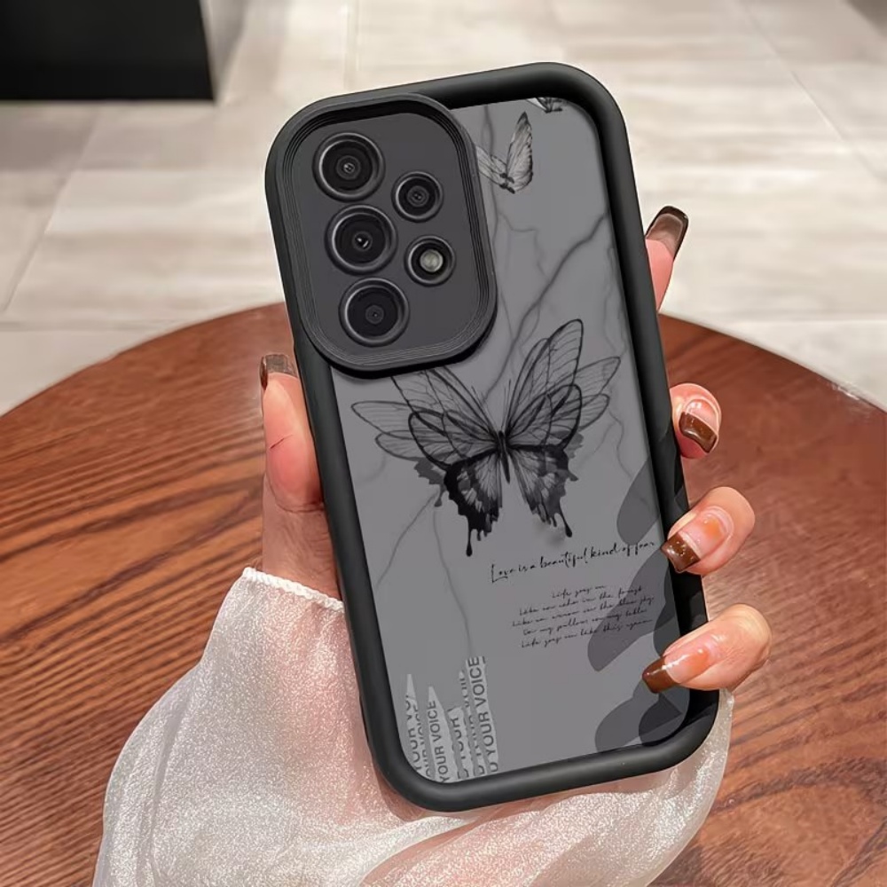 Phone Cases Quotes - Estetik Grunge Kelebek ve Alıntı Baskılı