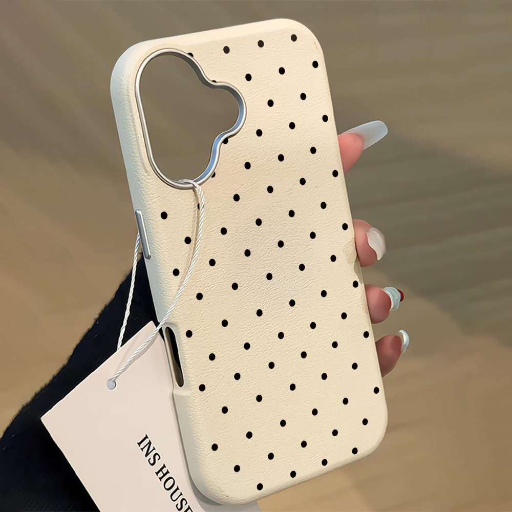 Phone Cases Cute Iphone 14 - Kore INS Sevimli Puantiyeli Telefon Kılıfı