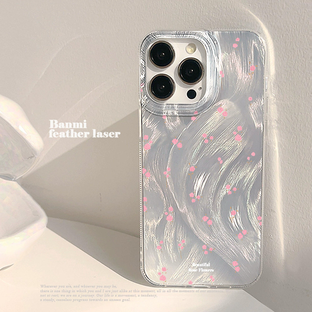 Phone Cases Pink - Basit Pembe Çiçekli Telefon Kılıfı Samsung