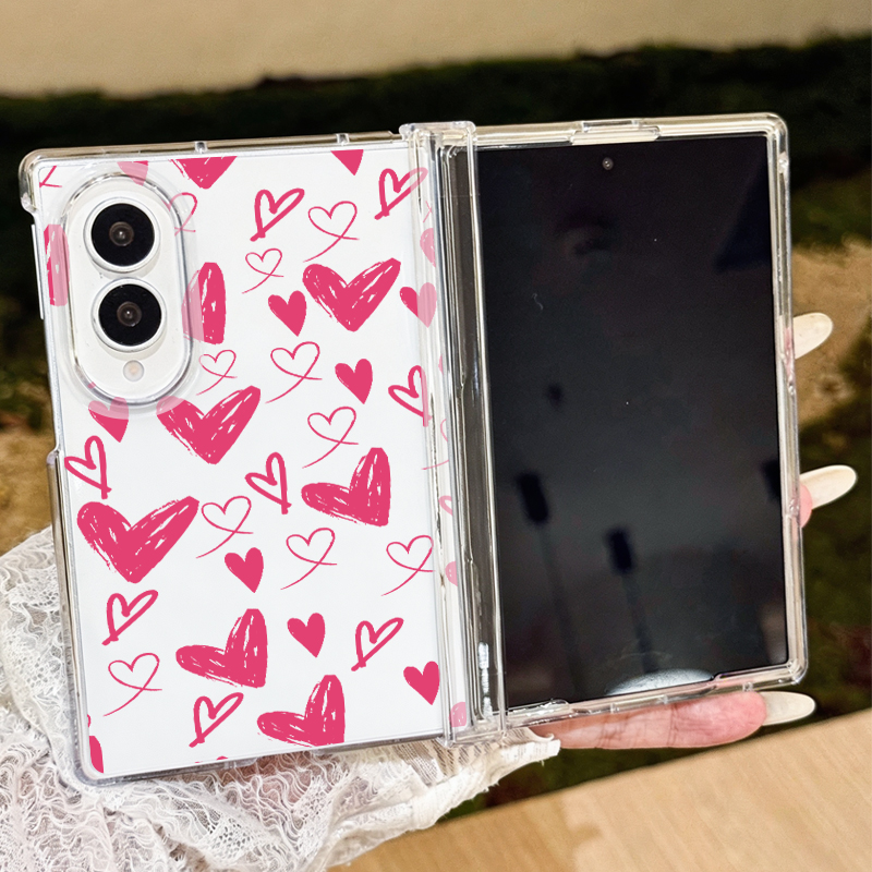 Phone Cases Cute - Sevimli Kalp Desenli Telefon Kılıfı Samsung