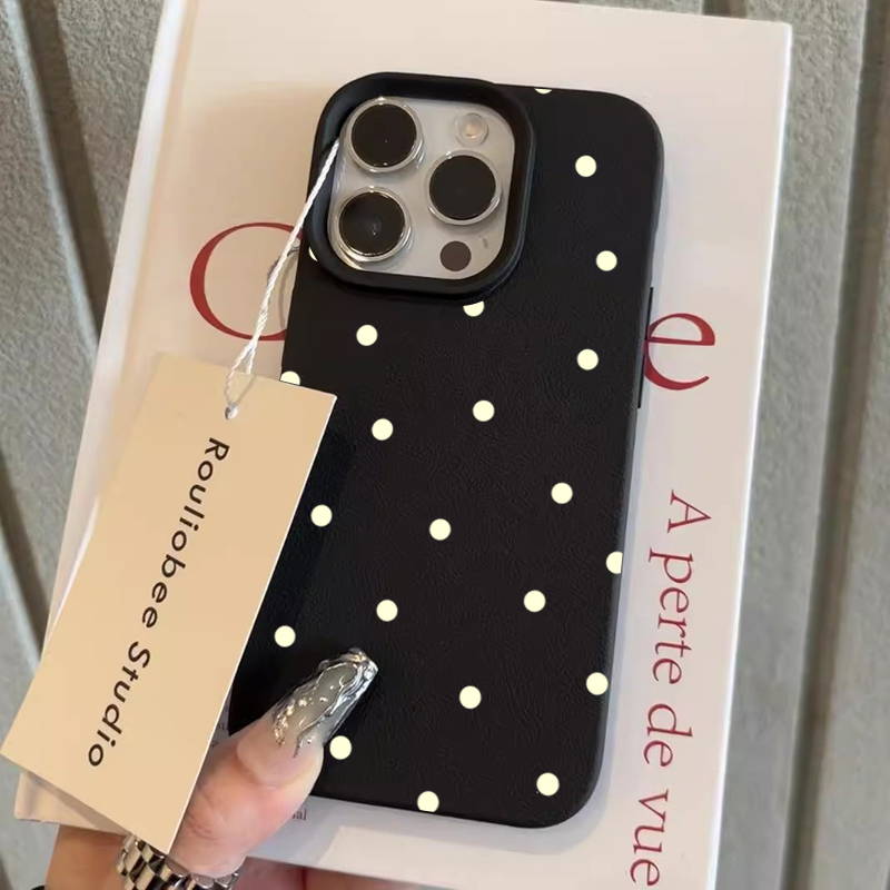 Phone Cases Cute - Kişilikli Basit Sevimli Puantiyeli Telefon Kılıfı
