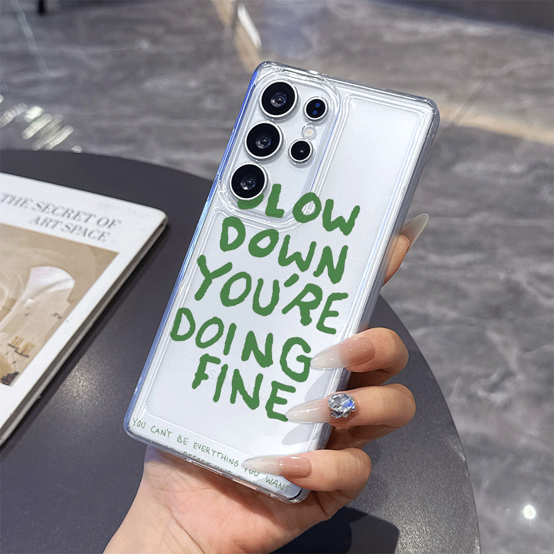 Phone Cases Quotes - İlham Verici Sözlerle Dekorlanmış Kişiselleştirilmiş Şeffaf