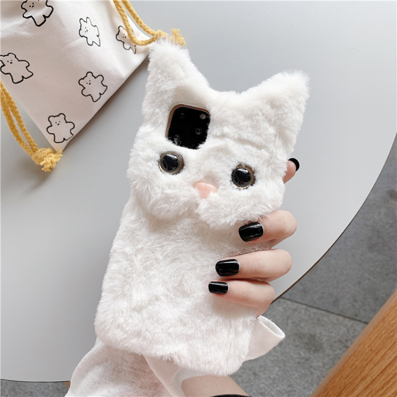 3D Sevimli Karikatür Kedi Tüyl - Phone Cases For Iphone 17 incelemesi ve fiyatı