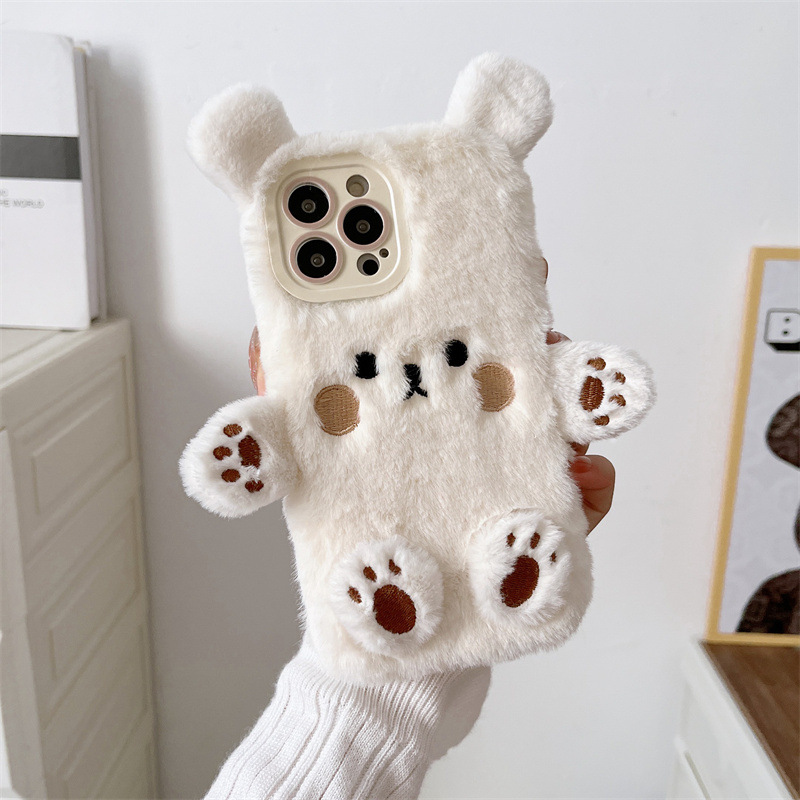 Kore 3D Çizgi Film Ayı Tüylü P - Phone Cases For Iphone 17 incelemesi ve fiyatı