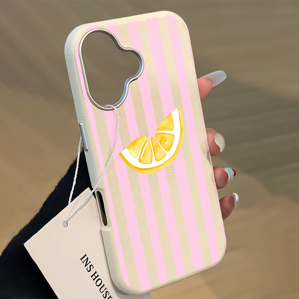 Limon Pembesi Çizgili Telefon  - Phone Cases Pink incelemesi ve fiyatı