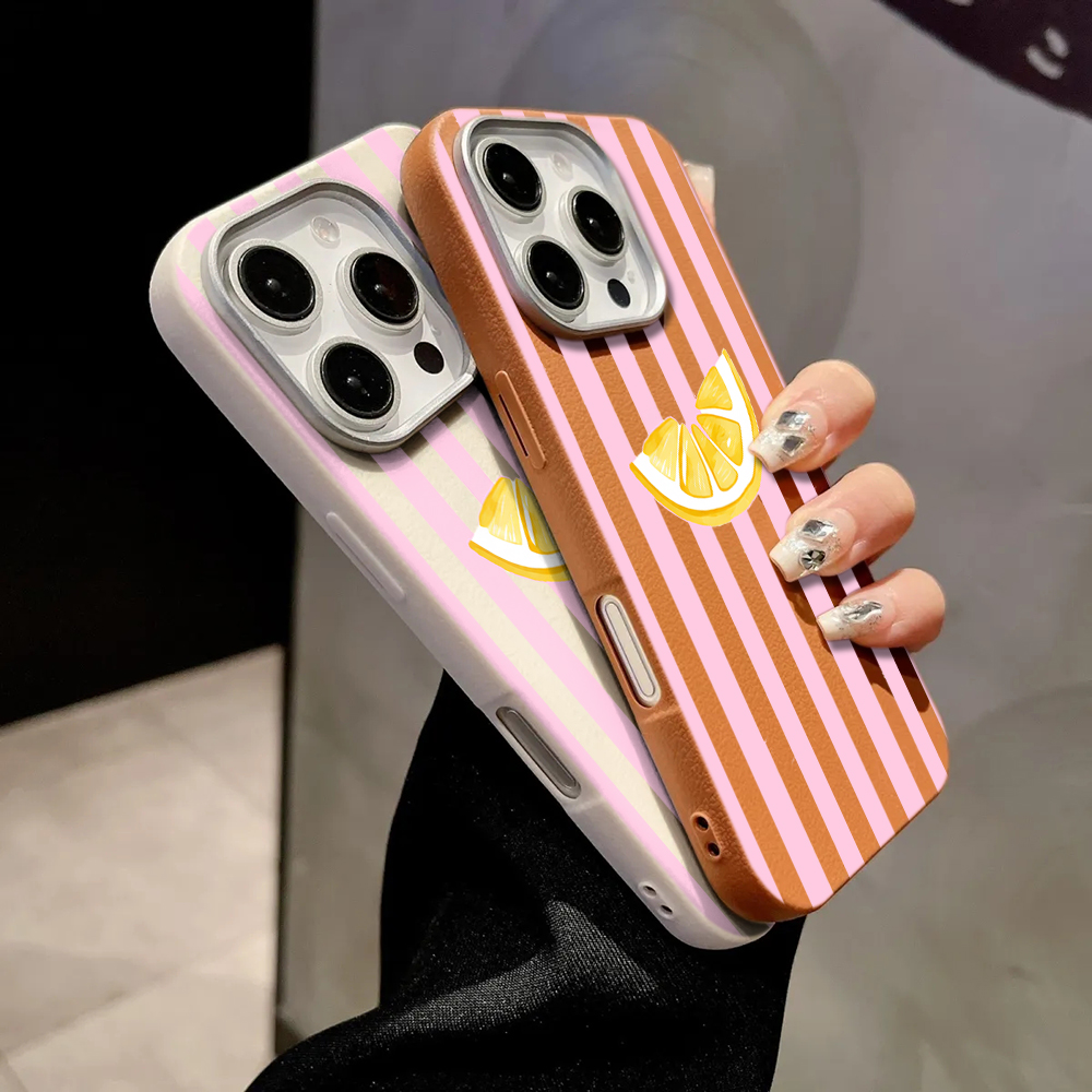 Limon Pembesi Çizgili Telefon  - Phone Cases Pink incelemesi ve fiyatı