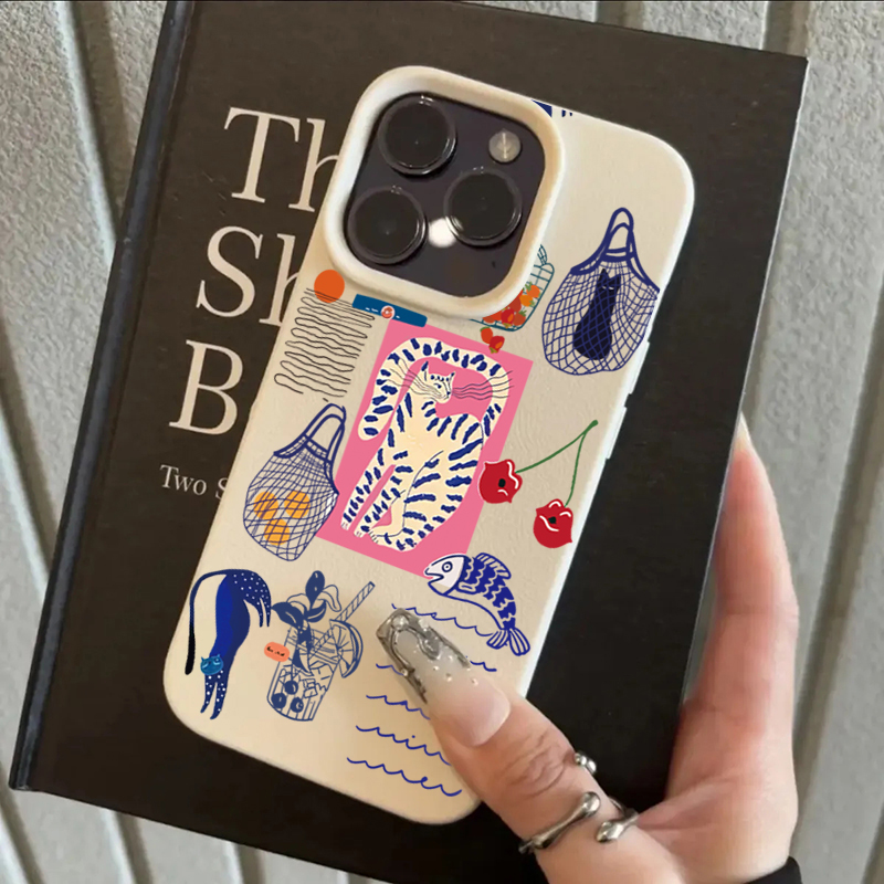 Sevimli Kiraz Kedi Baskılı Tel - Phone Cases Cute Iphone 14 incelemesi ve fiyatı