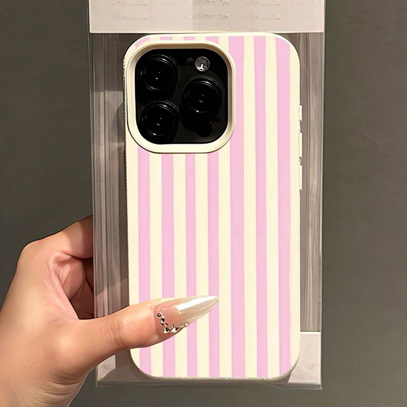 Basit Pembe Dikey Çizgili Lich - Phone Cases Pink incelemesi ve fiyatı