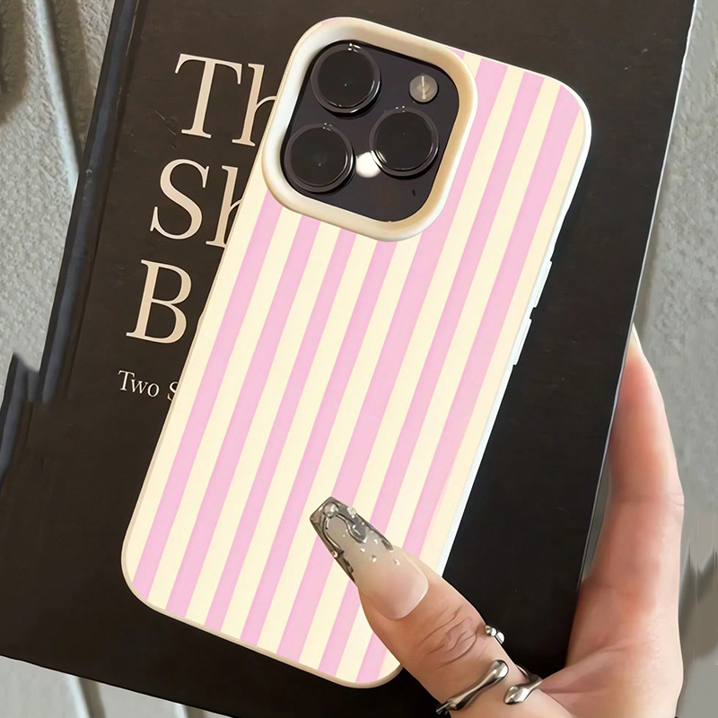 Basit Pembe Dikey Çizgili Lich - Phone Cases Pink incelemesi ve fiyatı