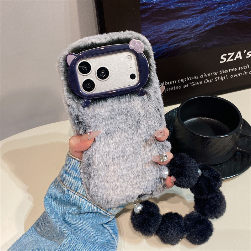 Lüks Düz Renkli Kürklü Peluş T - Phone Cases For Iphone 17 incelemesi ve fiyatı