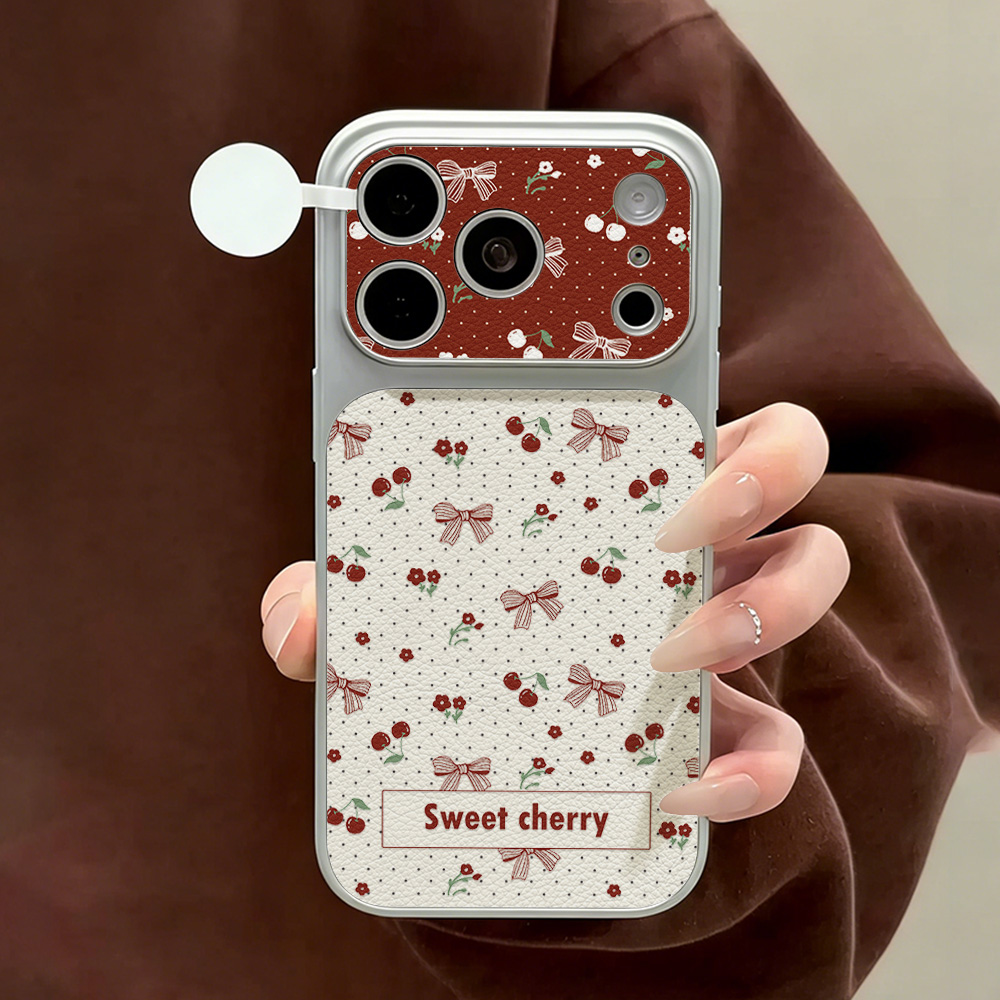 Tatlı Kiraz Fiyonklu Deri Tele - Phone Cases That Cover The Camera incelemesi ve fiyatı
