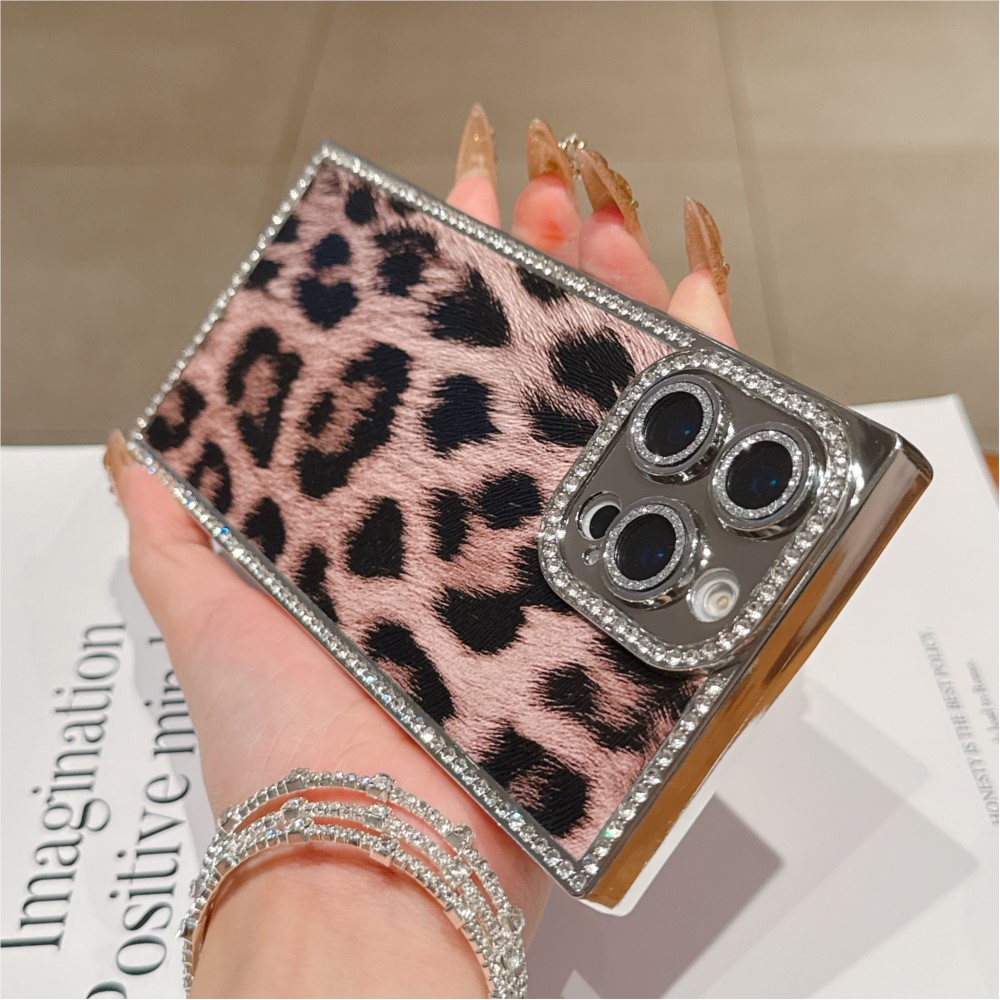 Lüks Elmas Leopar Baskı Desen  - Luxury Plating Case incelemesi ve fiyatı