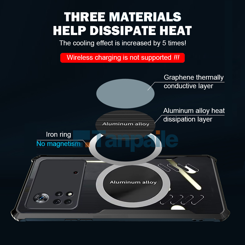 POCO X4 Pro (POCO X5 Pro) için - Heat Dissipation Case incelemesi ve fiyatı
