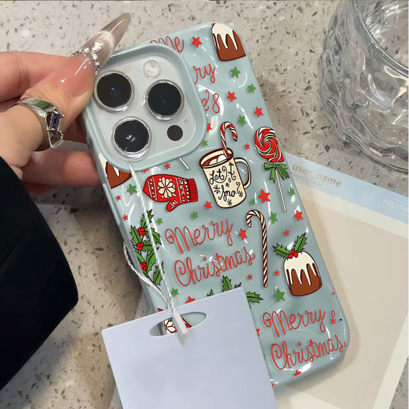 Sevimli Şenlikli Noel Desenli  - Phone Cases Cute Iphone 14 incelemesi ve fiyatı