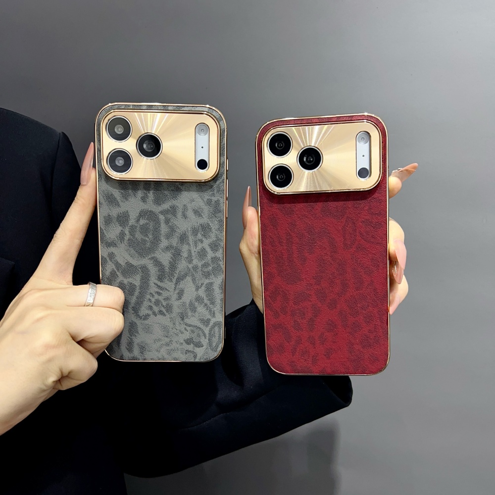 Lüks Mat PU Leopar Desenli Tel - Luxury Plating Case incelemesi ve fiyatı