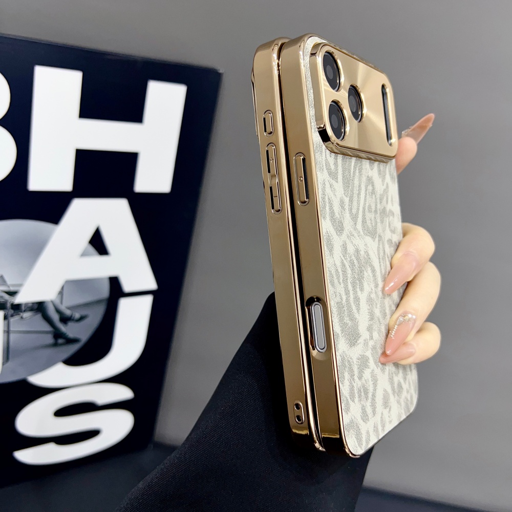 Lüks Mat PU Leopar Desenli Tel - Luxury Plating Case incelemesi ve fiyatı
